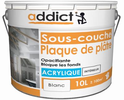 Addict Sous Couche Plaque de Plâtre Acrylique Mat 10L