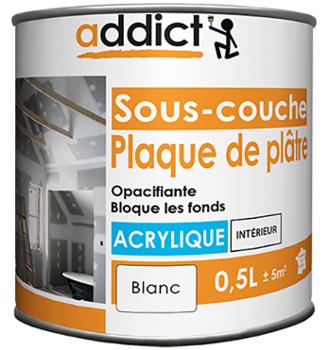Addict Sous Couche Plaque de Plâtre Acrylique Mat 0.5L