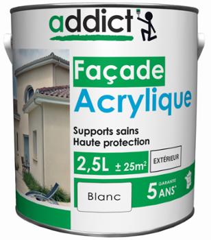 Addict Façade Acrylique Mat Velouté 2.5L