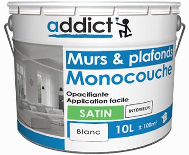 Addict Murs & Plafonds Monocouche Acrylique Satin 10L