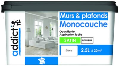 Addict Murs & Plafonds Monocouche Acrylique Satin 2L5