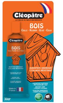 Cléopâtre colle bois Cléo'Tech tube de 30gr sous blister 