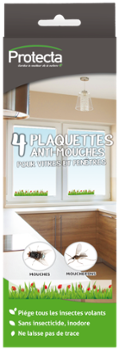 Mouches Étui de 4 Plaquettes Adhésives Pour Vitres et Fenêtres