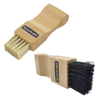 Brosse de ménage à cirage en soie naturelle pour cuir pommadier