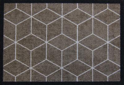 Tapis Géometrical beige 50x70cm