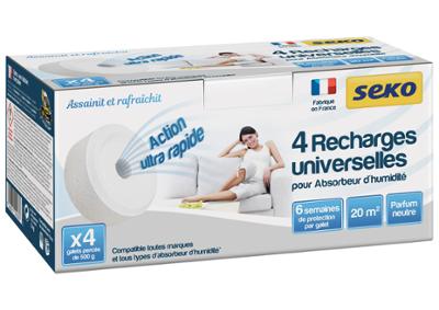 Recharge Absorbeur d’Humidité 4 Galets percés de 500g Parfum Neutre