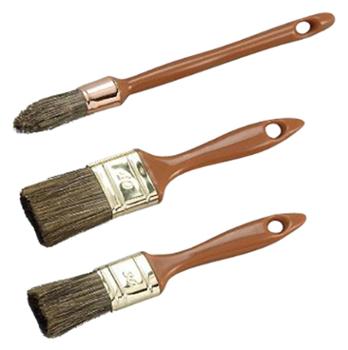 Lot de 3 pinceaux de peintre pour lasure, tailles variées pour une application précise