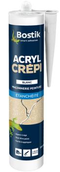Mastic Acrylique Crépi Cartouche 310 ml Blanc