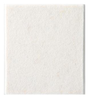 Patin Feutre Adhésif en Laine Plaque de 100x85mm Blanc