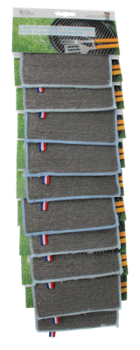 Lavette Grattante et Microfibre Barbecue et Plancha 15.5x11cm Cross x10