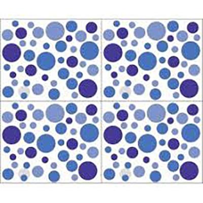 Carrelage Adhésif 3D Bulle Bleu