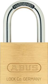 Cadenas à clé en laiton léger fourni avec ses clés, présenté sous blister