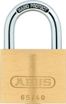 Cadenas à clé en laiton massif de 40 mm, idéal pour sécuriser portes et portails