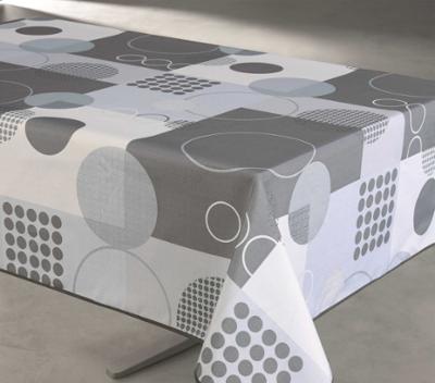 Toile Cirée 140x180cm Zoé Gris Sur Tube