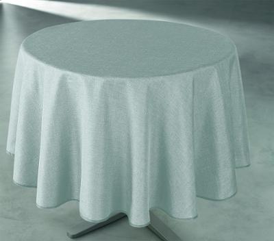Nappe ronde en toile tissée polyester de 160 cm de diamètre avec motif perle