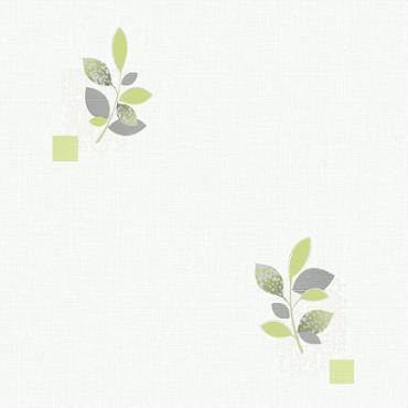 Les Essentiels Papier Peint EXP/INT Motif Fleur Verte