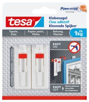 Clou Adhésif Ajustable Surfaces Texturées 1kg Lot de 2 sous blister