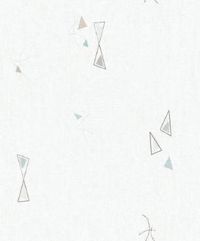 5804 - Papier Expansé sur Intissé Motif Moulin Bleu