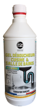 IT2C Déboucheur Soude Gel Cuisine & Salle de Bain 1L