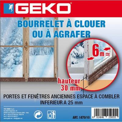 Bourrelet à Clouer ou Agrapher 30mmx6m 