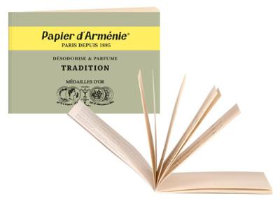 Papier d'Arménie, lot de 12 carnets