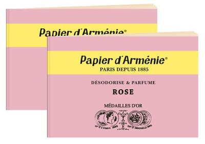 Papier d'Arménie Rose Boite de 30 Carnets Roses