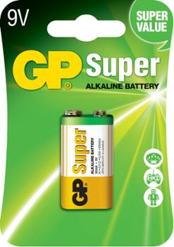 GP Super Alcaline Pile 9V/6LF22 Blister de 1