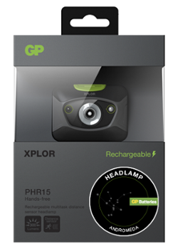 GP Xplor Lampe Frontale Rechargeable Andromeda PHR15