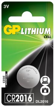 GP Pile Bouton Lithium Blister de 1