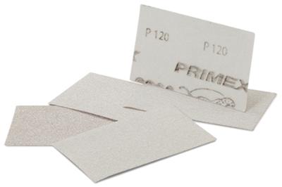 Feuille abrasive Garnissant LR590 Autoclean 72x123 mm, lot de 10, pour ponçage professionnel du bâtiment.