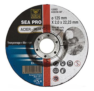 Disque Mixte Duo 125x2.0x22.23 Tronçonnage & Ébarbage A30-36SFB