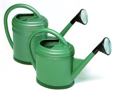 Arrosoir Ovale "Luxe" vert métal 12L 