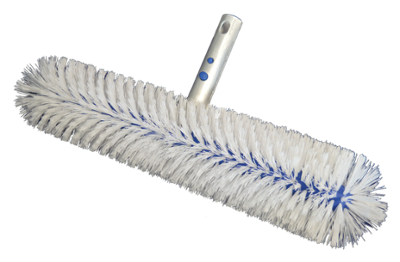 Brosse de piscine ronde ECO 360° grande largeur 50 cm pour un nettoyage efficace des parois.