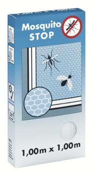 Moustiquaire de Fenêtre MOSQUITO STOP 1x1m Blanche