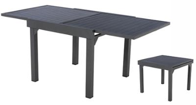 Table Extensible Honfleur Anthracite 90/180cm