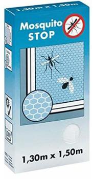 Moustiquaire de Fenêtre MOSQUITO STOP 1m30x1m50 Blanche