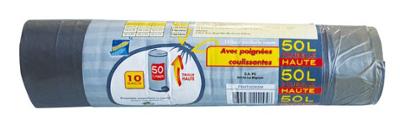 Sacs Poubelle "Haute" Liens Coulissants en Rouleau