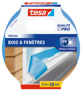 Masquage Bleu Spécial Bois & Fenêtres 25mx38mm