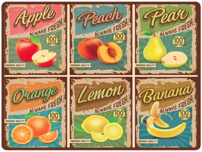 Set de Table 40x30cm Apple Vintage