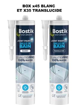 Joint Parfait Salle de Bain Box 45 Blancs + 35 Transparents 280ml