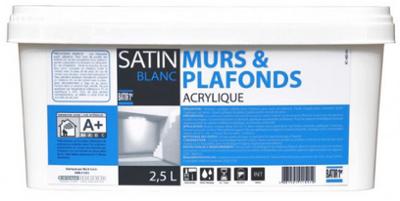 Batir 1er Mur & Plafond Satin Acrylique