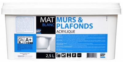 Batir 1er Mur & Plafond Mat Acrylique