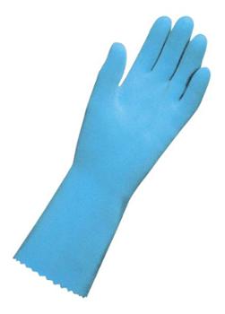 Paire de Gants Jersette 300 Latex Bleu