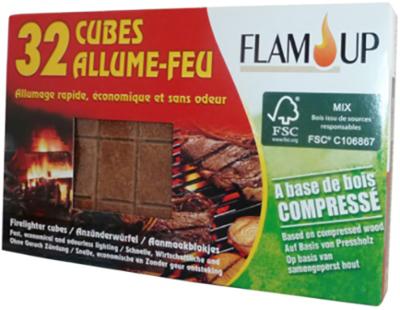 Allume-Feu Bois Compressé x32 Cubes