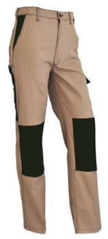 Pantalon Confort Beige/Chocolat