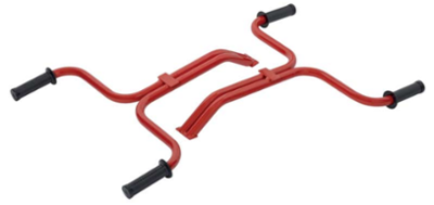 Paire de fourches robustes en acier pour rouleaux, outil de manutention