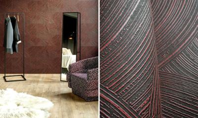 Album de collection de revêtements muraux Cameo présentant des échantillons de textures et couleurs