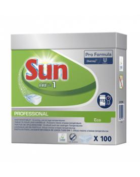 Sun Professionnel Tout en 1 Eco Tablettes Lave-Vaisselle Boite de 100