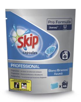 Skip Pro Lessive Capsules Linge Blanc Sachet de 46