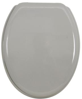 Abattant WC MDF Charnière Inox Gris